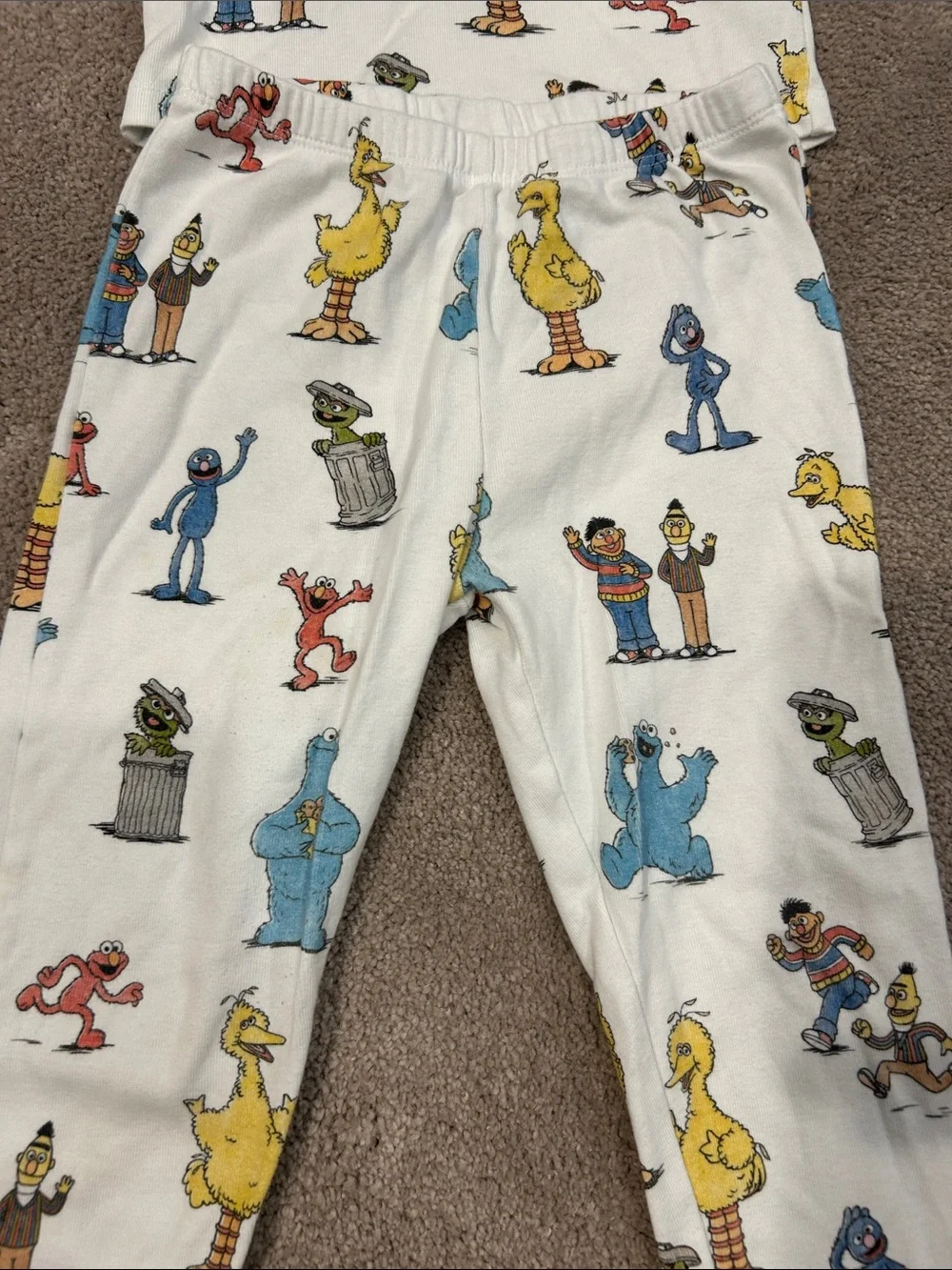 Pottery Barn Kids' Sesame Street Character Pajama Set - Blue Trim